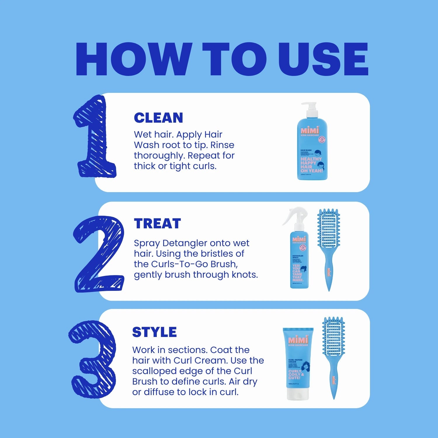 CURLS-TO-GO HAIR BRUSH
